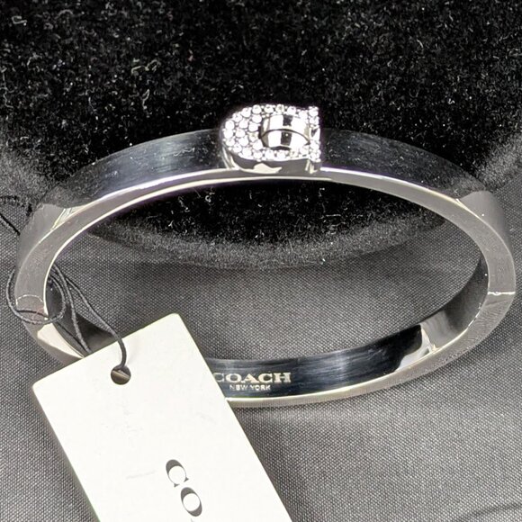 Coach Bracelet Silver with Sparkling C - NWT - Picture 2 of 8